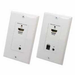 HDMI/Remote Control IR Extender Wall Plate 1080p, 100Ft (30m)
