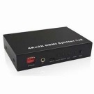 HDMI 2 Way (1-in/2-out) Splitter 3D, 4Kx2K, EDID, with IR Extension